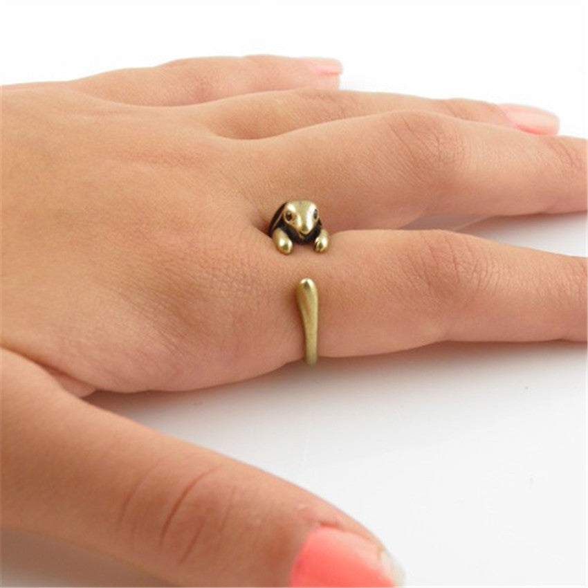 Bunny Rabbit Radish Dainty Detail Ring