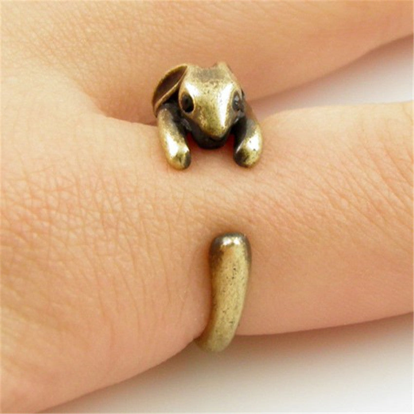 Bunny Rabbit Radish Dainty Detail Ring