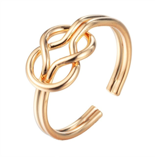 Charm Gold Knot Rings for  kids