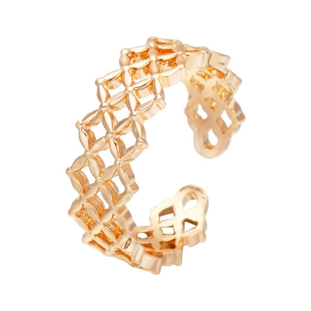 Charm Gold Knot Rings for  kids