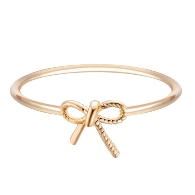 Charm Gold Knot Rings for  kids