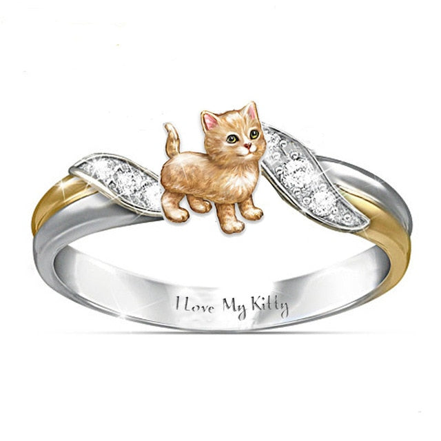 I love my kitty Cat Ring