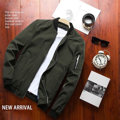 Men's Bomber Zipper Jacket