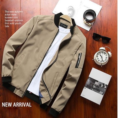 Men's Bomber Zipper Jacket