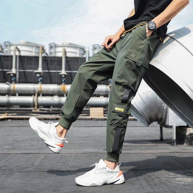 Men's Side Pockets Cargo Harem Pants