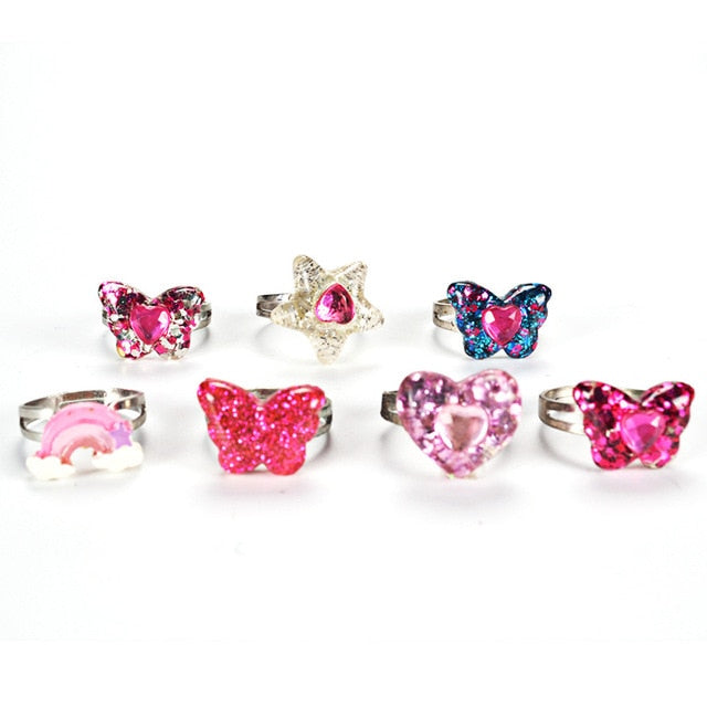 Mermaid Opening Rings for Kids Girls