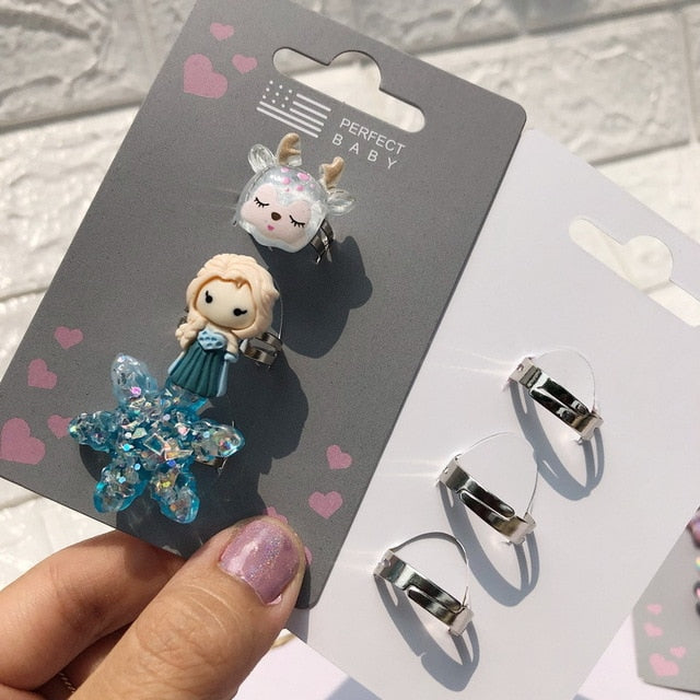 Mermaid Opening Rings for Kids Girls