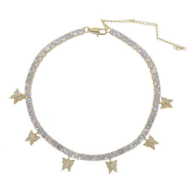 Luxury charm choker necklace