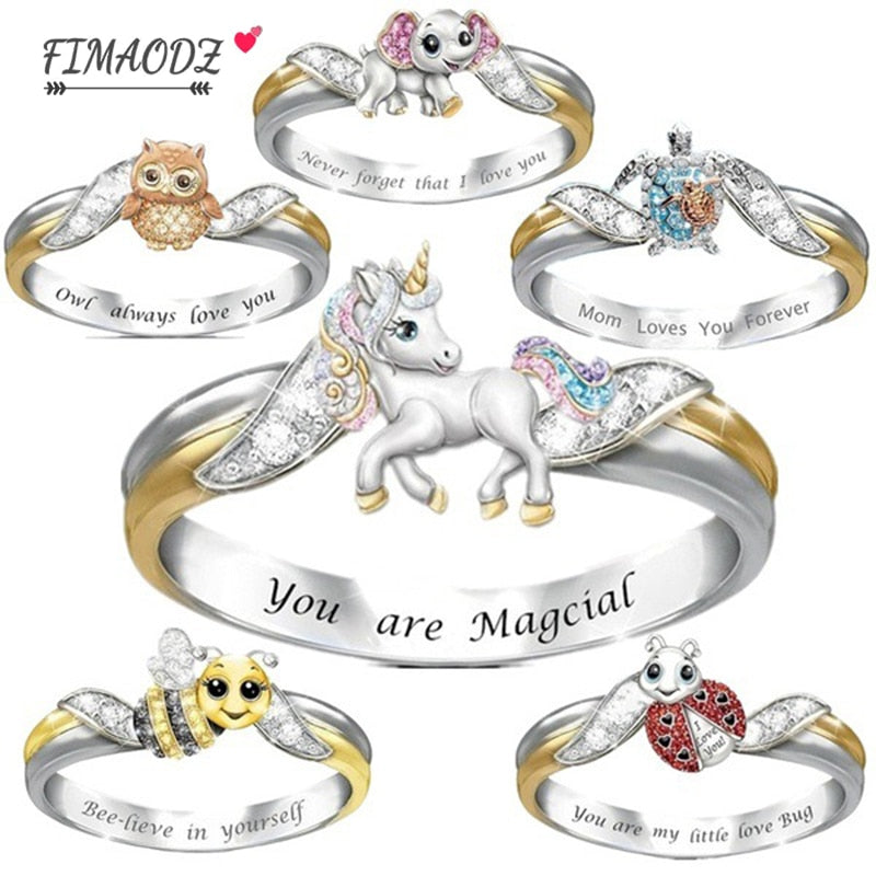 Cartoon Animal Rings for Baby