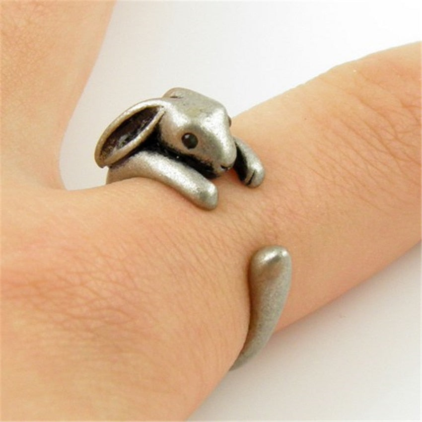 Bunny Rabbit Radish Dainty Detail Ring