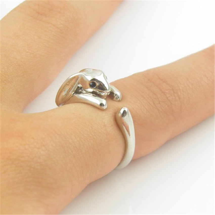 Bunny Rabbit Radish Dainty Detail Ring